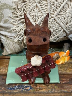 Räucherdrache aus Holz