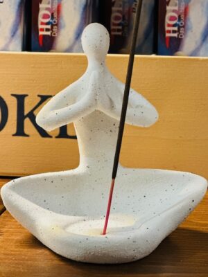 Buddha, Keramikhalter für Räucherstäbchen und Kerzen