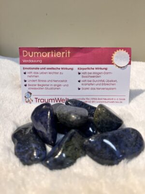 Trommelstein "Dumortierit"