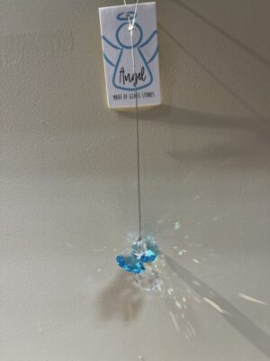Kristallengel "Aquamarin"
