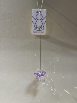 Kristallengel "Amethyst hell"