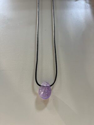 Trommelstein gebohrt "Amethyst"