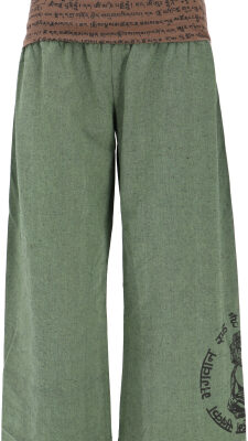 Weite Marlenehose, Buddha Wellnesshose, Yogahose, Boho Hose mit breitem Bund