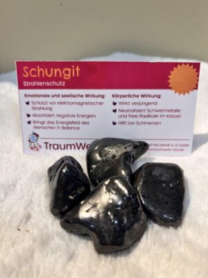 Trommelstein „Schungit“