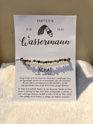 Geschenkkarte  Armband "Wassermann"