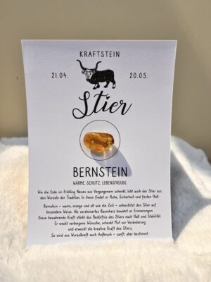 Geschenkkarte Kraftstein „Stier“