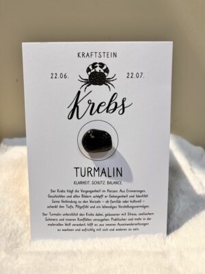 Geschenkkarte Kraftstein „Krebs“