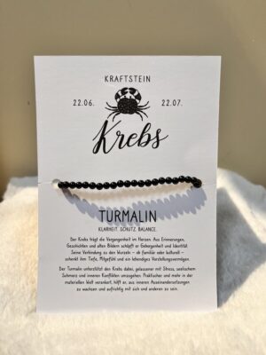 Geschenkkarte Armband "Krebs"