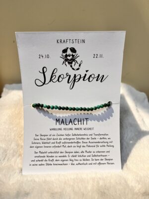 Geschenkkarte Armband „Skorpion“