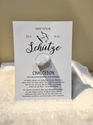 Geschenkkarte Kraftstein „Schütze“