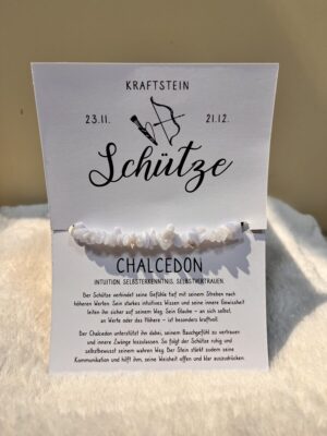Geschenkkarte Armband „Schütze“