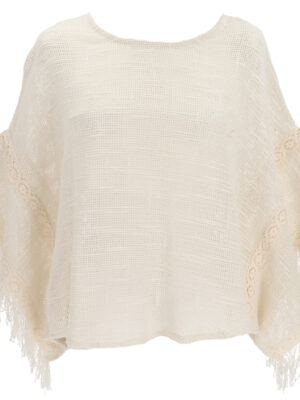 Boho Ponchobluse, alternativer oversize Blusenponcho