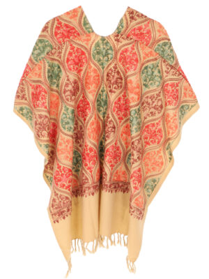 Bestickter Ponchoschal, Poncho, Cape Schal