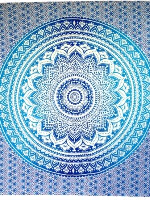 Boho Style Wandbehang, indische Tagesdecke Mandala-Druck